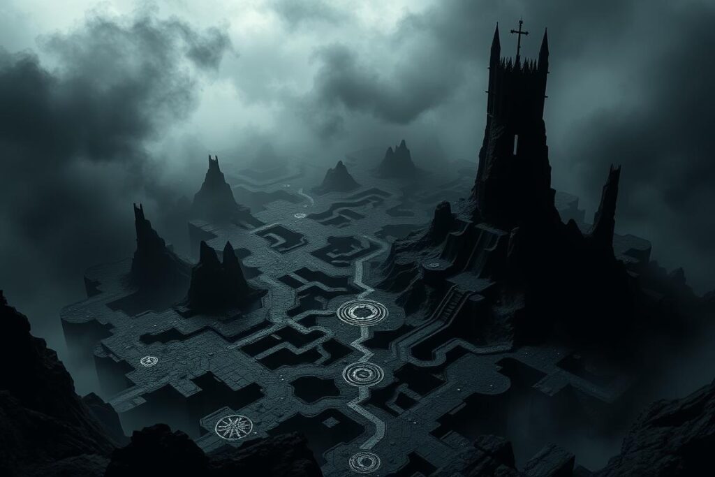 A stark and intricate landscape depicting the potential risks of autophagy. A towering, ominous structure dominates the foreground, its dark silhouette casting foreboding shadows across the scene. In the middle ground, a complex network of winding pathways and ominous symbols represent the potential pitfalls and challenges one may encounter on the journey of autophagy. The background is shrouded in a hazy, ominous atmosphere, with a sense of unease and uncertainty pervading the space. The lighting is dramatic, with harsh contrasts and deep shadows, creating a sense of tension and unease. The overall mood is one of apprehension and caution, urging the viewer to approach the topic of autophagy with thoughtful consideration. A stark and intricate landscape depicting the potential risks of autophagy. A towering, ominous structure dominates the foreground, its dark silhouette casting foreboding shadows across the scene. In the middle ground, a complex network of winding pathways and ominous symbols represent the potential pitfalls and challenges one may encounter on the journey of autophagy. The background is shrouded in a hazy, ominous atmosphere, with a sense of unease and uncertainty pervading the space. The lighting is dramatic, with harsh contrasts and deep shadows, creating a sense of tension and unease. The overall mood is one of apprehension and caution, urging the viewer to approach the topic of autophagy with thoughtful consideration.